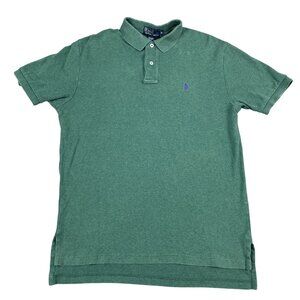 Polo Ralph Lauren Mens Green 100% Cotton Polo Shirt Sz Medium